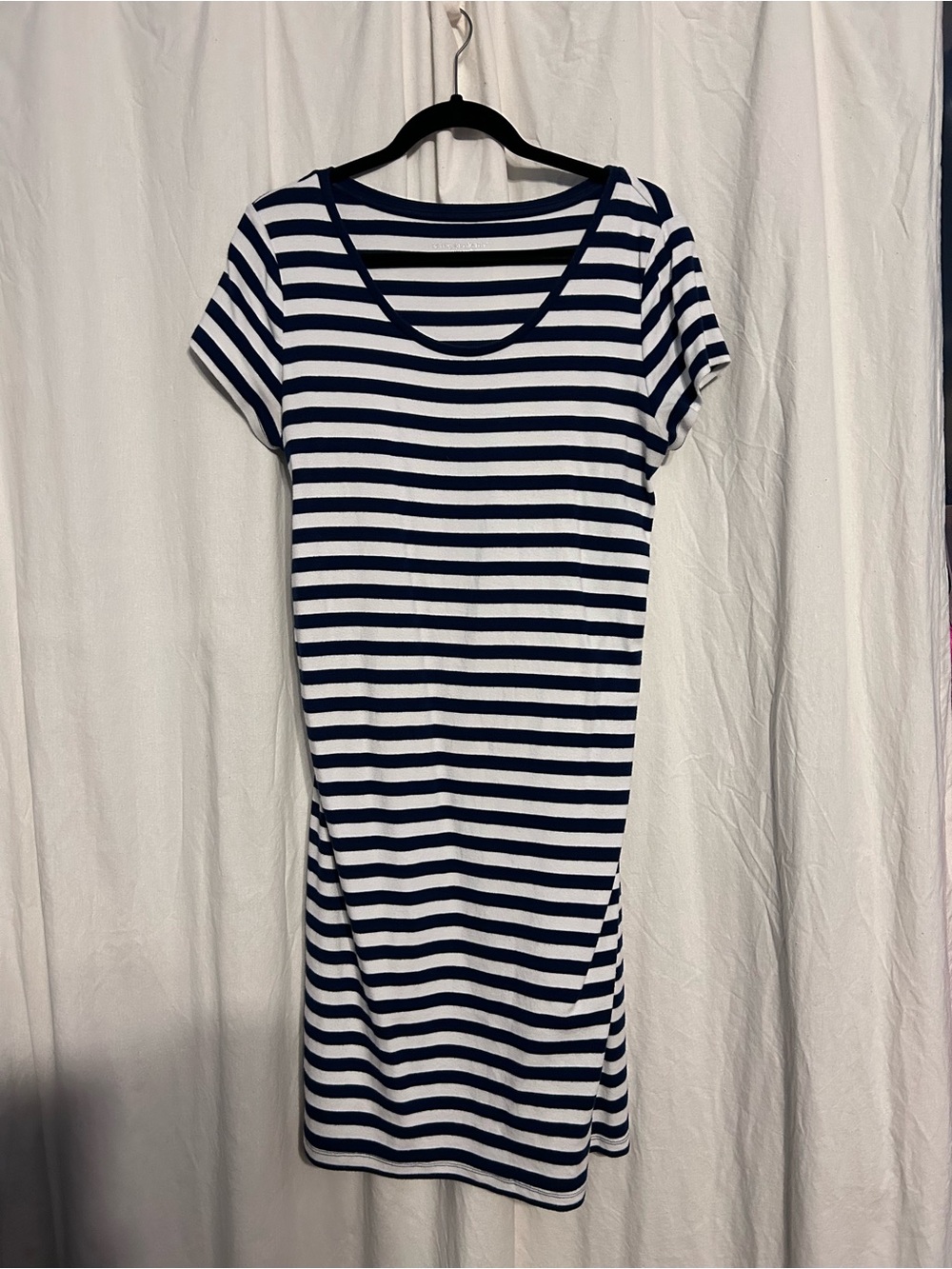 Liz Lange Navy and White Striped Tee Dress